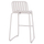 Karrige bar alumini RACHEL HM6341.02, 47x56.5x98.5cm, e bardhë