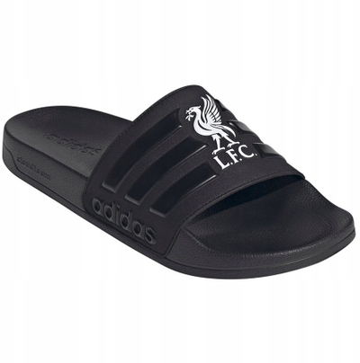 Pantofla adidas Liverpool FC Adilette Shower, Cloudfoam, uniseks, të zeza