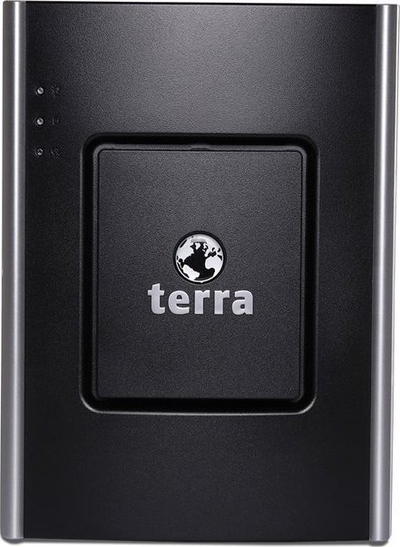 Kuti kompjuteri Terra mini tower, metal, me LED, e zezë
