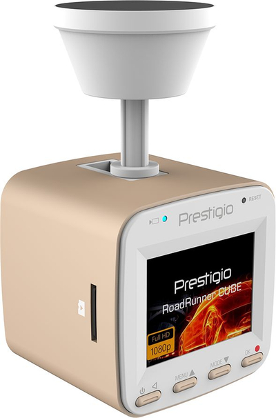 Камера за автомобил Prestigio Roadrunner Cube, Full HD 1080p, WiFi, златна