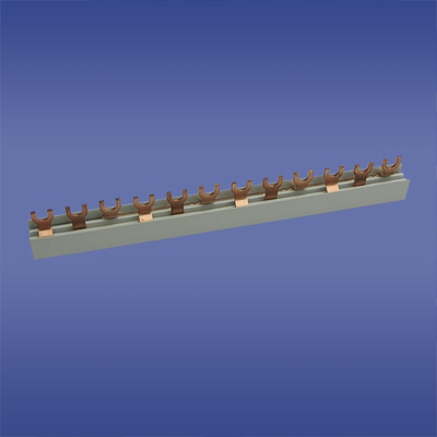 Busbar trefazor Elektro-Plast S-123F-12, 3F, bakër, i izolum