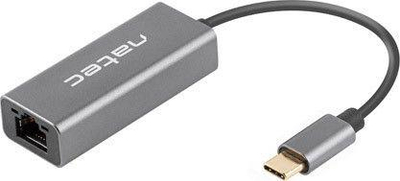 Adapter rrjeti Natec Cricket, USB C 3.1, RJ45 1Gbps, gri