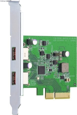 Kartë zgjeruese QNAP QXP-10G2U3A, 2 porte USB 3.2 Gen 2, 10 Gbps, PCIe