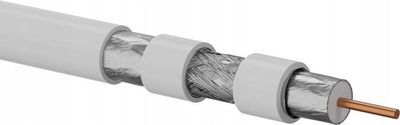 Kabllo koaksiale RGTec Trishield RG6, 75 Ohm, bobinë 500 m, e bardhë