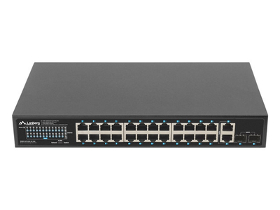 Switch rrjeti Lanberg RSGE-24P-2GE-2S-250, 24x PoE+ 1Gbps, 2x SFP, 250W, i zi
