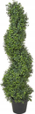 Bimë artificiale Beliani BUXUS SPIRAL TREE, 98 cm, për ambient të brendshëm dhe të jashtëm, jeshile