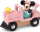 Lodër tren BRIO Disney Minnie Mouse, dru dhe plastike, rroket me setet BRIO, rozë