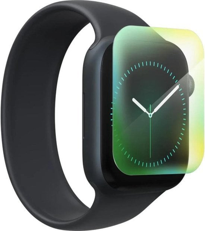 Заштитно стакло ZAGG InvisibleShield Ultra Eco за Apple Watch Series 11 10 Small, од раб до раб, транспарентно