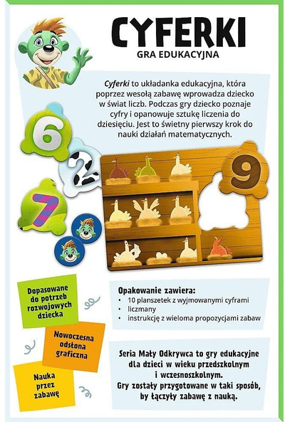 Lojë edukative Trefl Little Explorer Numbers, për numra, për fëmijë