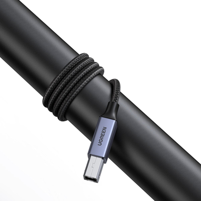 Kabllo USB 2.0 Ugreen A në B, 5m, e zezë