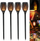 Llambë solare për kopsht Saska Garden Flame Effect, 79 cm, e zezë