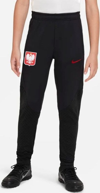 Pantallona sportive Nike Poland Strike Jr DM9600 010, për kalamoj, poliestër, të zeza