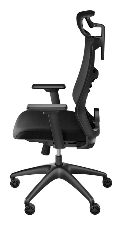 Karrige lojrash Genesis ASTAT 200 G2, rrjetë PureFlow, mbështetëse 3D, e zezë