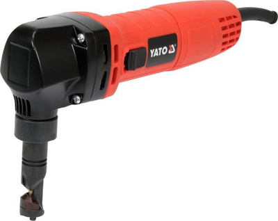 Gërshërë elektrike llamarine Yato YT-82395, 600W, për llamarinë, e kuqe