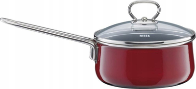 Rondelë me kapak Riess Rosso, 16 cm, rreth 1L, e kuqe