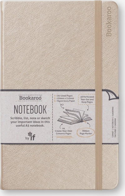 Fletore Bookaroo Notebook A5, journal, ngjyrë ari