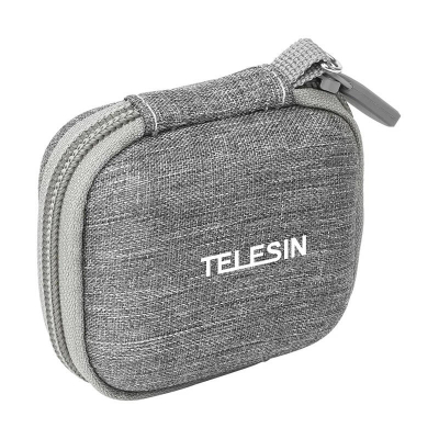 Çantë mbrojtëse TELESIN për Insta360 GO3, etui kompakt, me rrip dore, gri