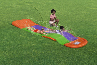 Shlizë me uj Bestway H2OGO SplashCoaster 52634, 4.70m, dy pista, shumëngjyrëshe