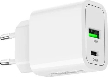 Karikues muri Mobile Origin MO12, PD 20W, 1x USB A 1x USB C, i bardhë