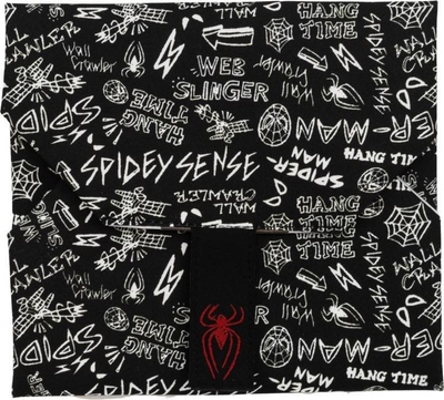 Mbështjellëse sanduiçi Marvel Spider-Man Planet Care, e ripërdorshme, me mbyllje velcro, e zezë