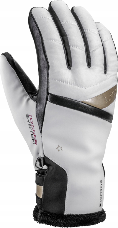 Doreza skish Leki Snowfox 3D Elite Women, madhësia 7.5, Trigger 3D, të bardha