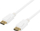 Kabllo monitori DELTACO DisplayPort, 1m, 20-pin M-M, i bardhë