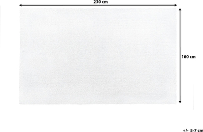 Tapet Beliani DEMRE, 160 x 230 cm, i bardhë