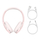Kufje wireless Baseus Encok D02 Pro On-Ear, Bluetooth 5.0, të bardha