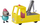 Set lodrash Peppa Pig Granddad Dog Tow Truck, kamion tërheqës roll back me figurë, shumëngjyrësh