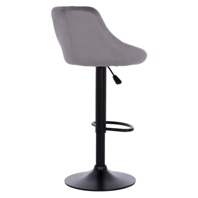 Karrige bar, kadife, me susta, 46×48.5×105 cm HM204.20, gri