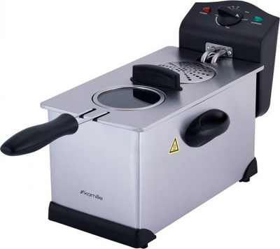 Fritezë elektrike Kamille KM-6813, 3.0L, 2200W, inox