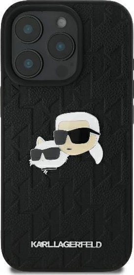 Mbrojtëse telefoni Karl Lagerfeld KLHCP16LPGKLKCPK, për iPhone 16 Pro 6.3", hardcase, e zezë