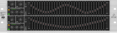 Equalizer grafik Behringer Ultragraph Pro FBQ6200, stereo 31 banda, format rack, i zi