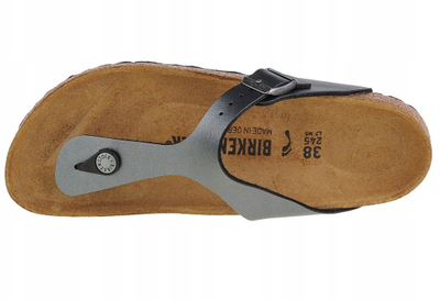 Sandale Birkenstock Gizeh Narrow, për goca, me ngjyrë metalike