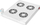 Kondicioner tavanor për kabinet rrjeti Digitus DN-19 FAN-4-HO, 483 mm, gri