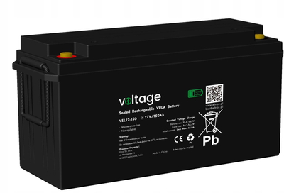 Akumulator AGM Voltage VEL12-150 Long Life, 12V, 150Ah, i zi