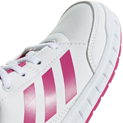 Atlete sportive adidas AltaSport K Jr D96870, për kalamaj, të bardha me rozë
