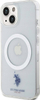 Mbulesë e fortë U.S. Polo Assn për iPhone 15, 6.1", MagSafe, transparente