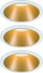 Set ndriçues Paulmann, 3 x 6.5 W, të artë