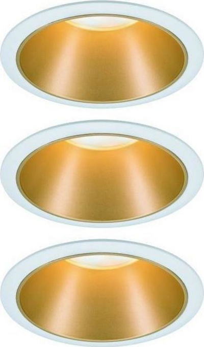Set ndriçues Paulmann, 3 x 6.5 W, të artë