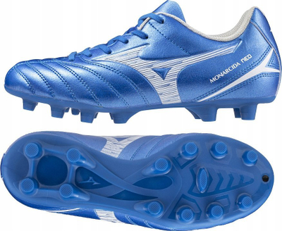 Atlete futbolli për kalamaj Mizuno Monarcida Neo III Select Jr FG, lëkurë sintetike, taban FG, blu