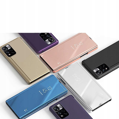 Këllëf me kapak Realme Clear View për Realme 9 Pro Plus, kthehet në bazë për mbajtje, i zi