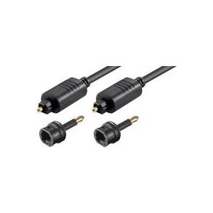 Kabllo optike audio Microconnect TT610BKAD, TOSLINK, 1 m, e zezë