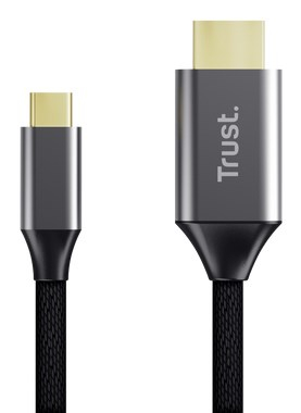 Kabllo video Trust CALYX USB C në HDMI, 2m, 4K, e zezë