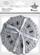 Nënseta tavoline Titanum Felt Openwork, set 4 copë, diametër 110 mm, gri
