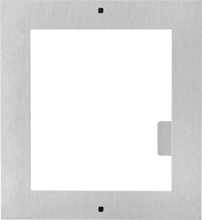 Kornizë muri ABUS për 1 modul, montim sipërfaqësor, çelik inox, argjendtë