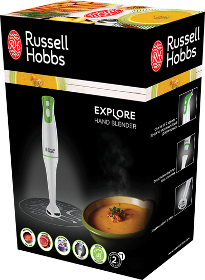 Blender dore Russell Hobbs, 200 W, i bardhë/gjelbër