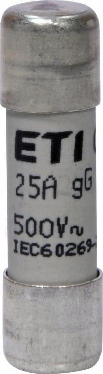 Siguresë cilindrike Eaton CH10x38 gG 25A, 500V, e bardhë