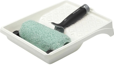 Set ruli boje Anza Platinum, 25 cm, me tabaka plastike, i bardhë