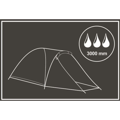 Çadër kampimi Enero Camp Trip, për 2 veta, 275x150x105 cm, jeshile e errët